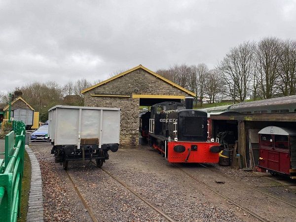 Awaiting entry to the goods shed for work to continue- January 2021