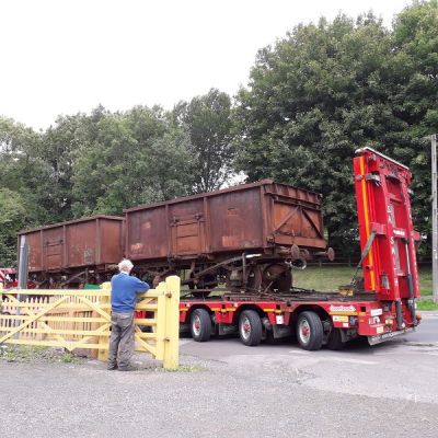 Mineral wagons arriving at MSN