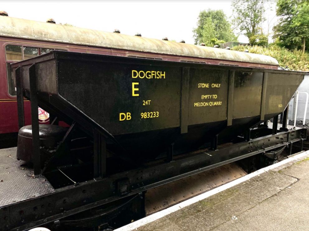 Dogfish - displaying the finished lettering.