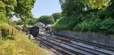 Midsomer Norton South Station 31 05 20 during Covid-19 restrictions