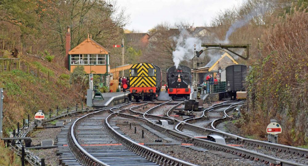Midsomer Norton South - general view looking towards Radstock & Bath