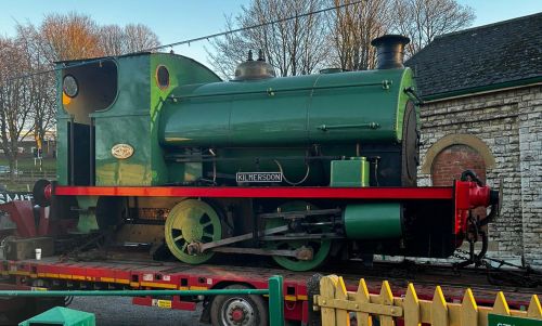 Kilmersdon prepares to leave the station yard - January 10th 2024