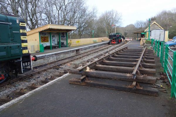 Old Down line track cut into 30' lenghts & reassembled prior to removal from site. 30th Jan 2022.