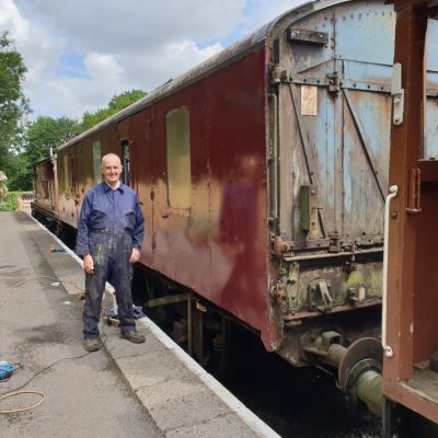 CCT Update - July 2021 - Alan Humphries, making excellent progress with the painting