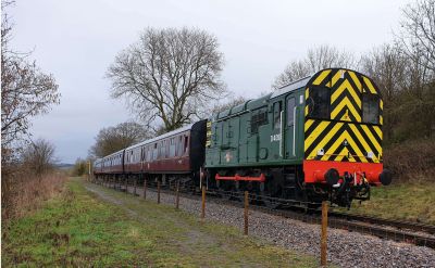 D4095 on three coach test train