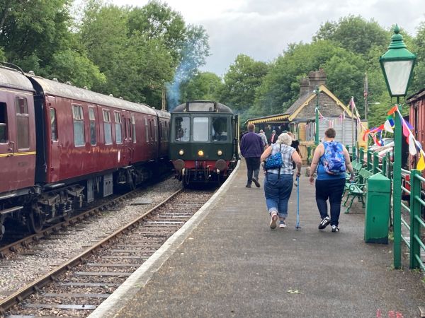 Heading for the next train