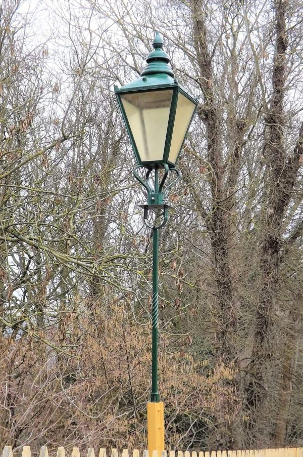 The latest platform lamp modelled on the one that once graced a corner of the cattle dock at Henstridge.