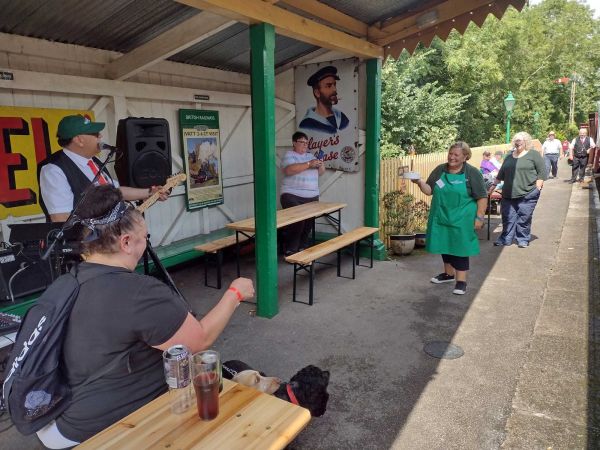 Happy Birthday is sung to our catering manager Sue during Real Ale & Cider festival - July 23rd 2023