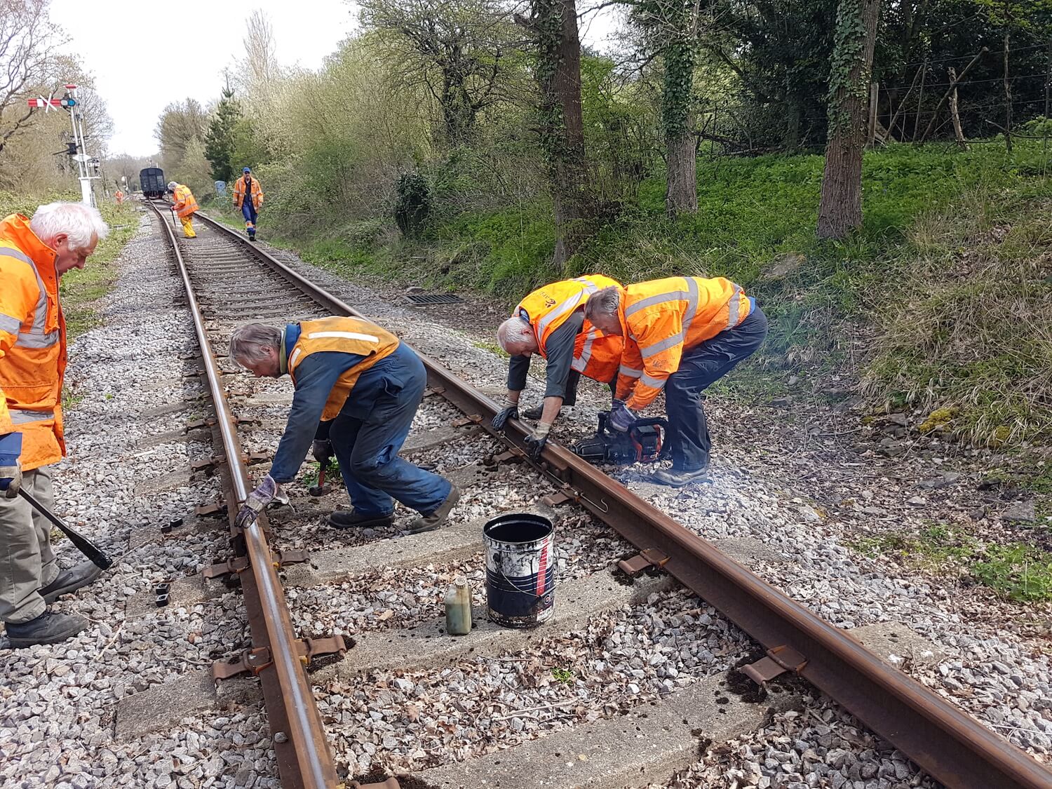 Track maintenance in readiness for the operating season