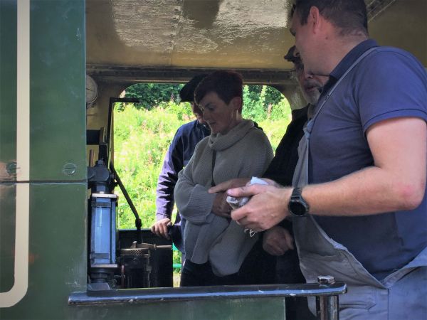 Introduction to the footplate - new volunteers Alison and Richard