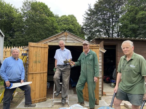 Members of the gardening team, Dave, Dave, Keith and John.