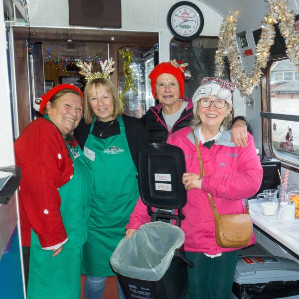 Our Wonderful Buffet Car Team - Sue, Sue, Anthea  & Jane