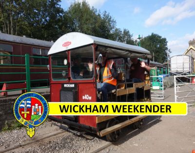Wickham Trolley departs the yard at Midsomer Norton