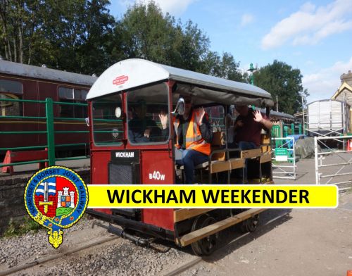 Wickham Trolley departs the yard at Midsomer Norton